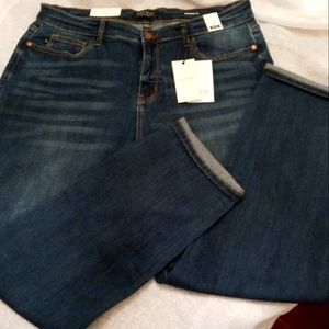 Judy Blue NWT boyfriend fit, size 15, 32 W